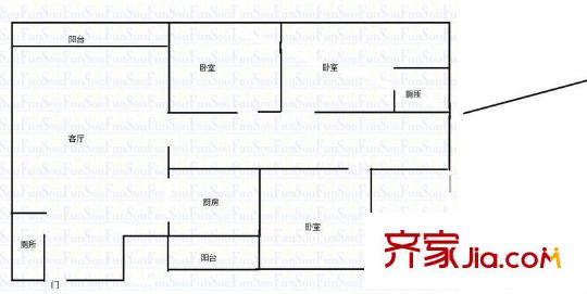 怡潤居 3室 戶型圖