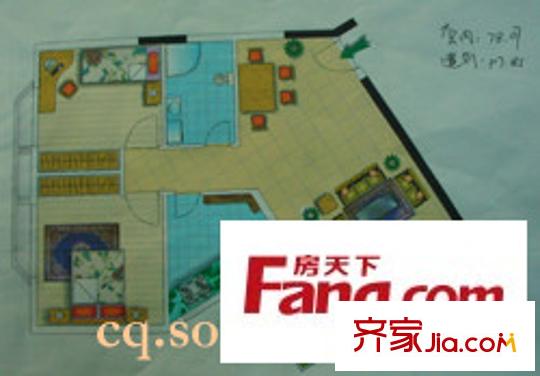世紀(jì)花城戶型圖戶型圖 2室2廳1衛(wèi)1廚