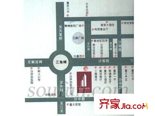 金沙國際交通圖