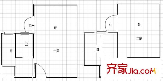 世紀(jì)花城 2室 戶型圖