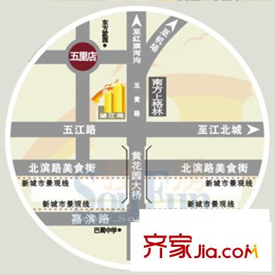 望江閣交通圖