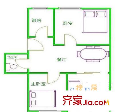 中天香悅?cè)A府戶型圖香悅?cè)A府3 3室2廳2衛(wèi)1廚