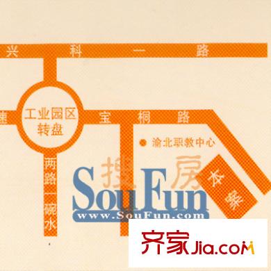 錦域藍(lán)灣交通圖
