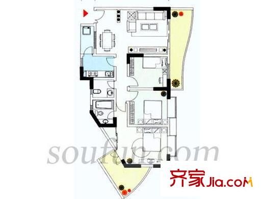 御景豪庭 戶型圖3