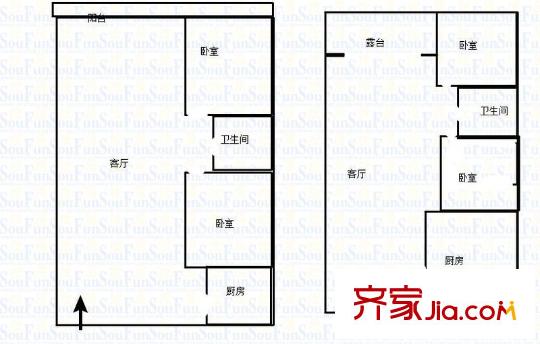 翰林景園 4室 戶型圖