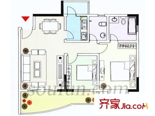 御景豪庭 戶型圖2