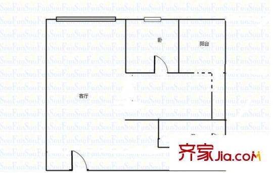 華庭錦園 2室 戶型圖