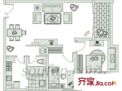 華庭錦園 戶型圖3