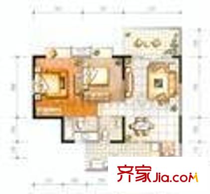 華歐理想城 3室 戶型圖