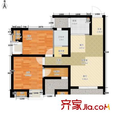 華歐理想城 3室 戶型圖