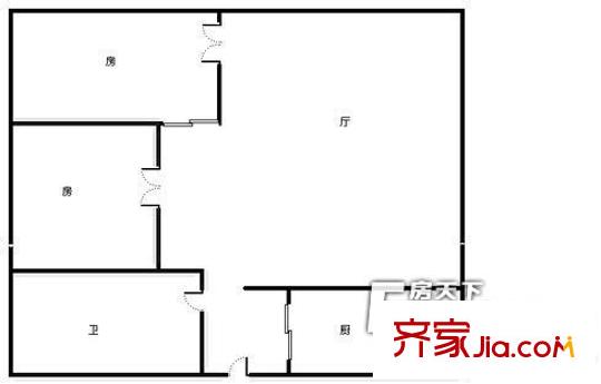 紅鼎國際名苑 3室 戶型圖