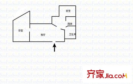 利得爾大廈 2室 戶型圖