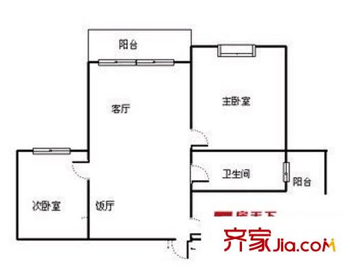 立源地小區(qū)戶型圖戶型圖 2室2廳1衛(wèi)1廚