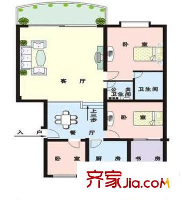 興馨家園 4室 戶型圖