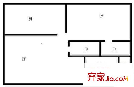 興馨家園戶型圖 戶型圖 2室2廳2衛(wèi)1廚