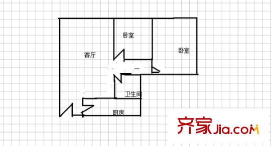 興馨家園 2室 戶型圖
