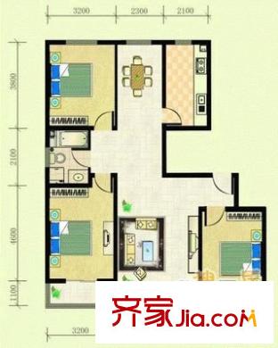 宏浩大廈 3室 戶型圖