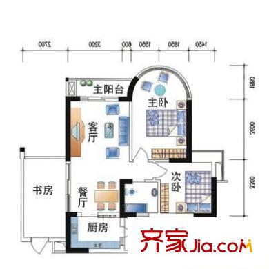 宏浩大廈 3室 戶型圖