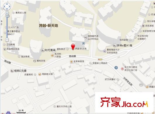 跨越新天地交通圖 