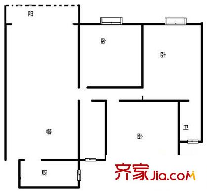 春光港灣 3室 戶型圖