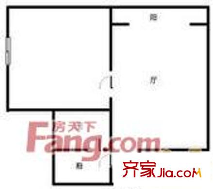 江都怡園 1室 戶型圖