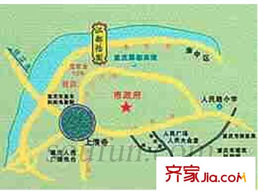 江都怡園交通圖