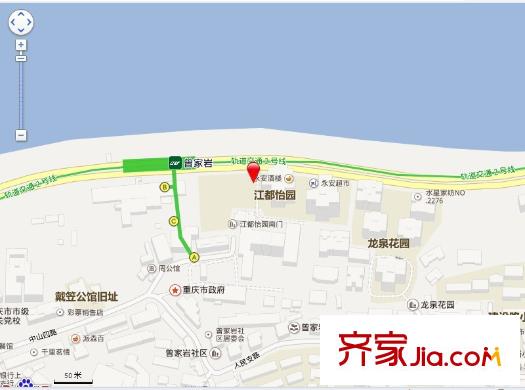 江都怡園交通圖