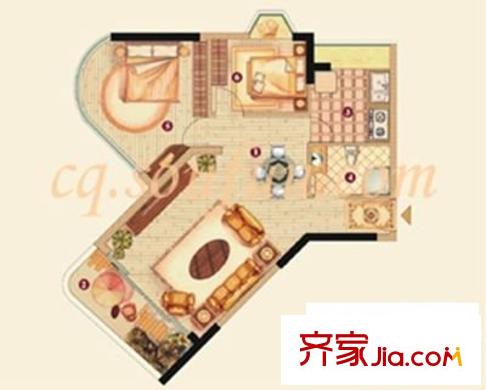 城市傳說2室 戶型圖