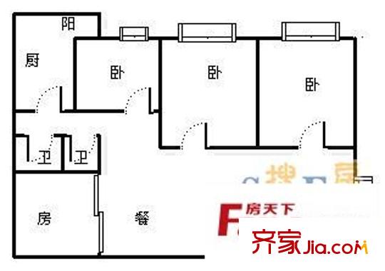 城市傳說 4室 戶型圖