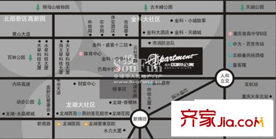 海洲國際公寓交通圖區(qū)位圖