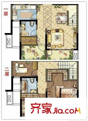 保利香檳花園F區(qū) 4室 戶型圖