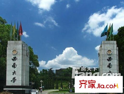 泰吉濱江配套圖周邊配套西南大學(xué)