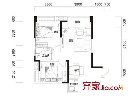 富洲新城二期  戶型圖
