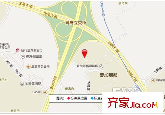 愛加麗都交通圖