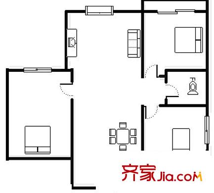 協(xié)信天驕俊園戶型圖天驕俊園 3室 戶型圖 3室2廳2衛(wèi)1廚