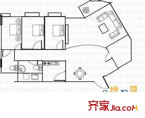 協(xié)信天驕俊園 3室 戶型圖