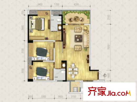 富洲新城二期  戶型圖