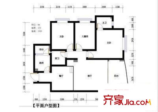 協(xié)信天驕俊園戶型圖天驕俊園 3室 戶型圖 3室2廳2衛(wèi)1廚