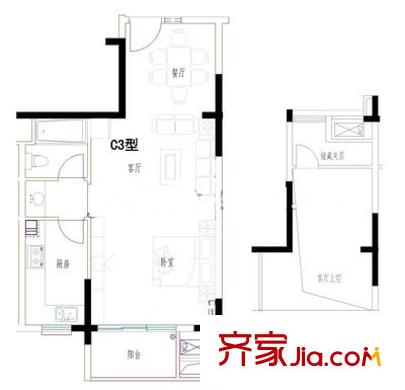 協(xié)信天驕俊園戶型圖天驕俊園 3室 戶型圖 3室2廳2衛(wèi)1廚