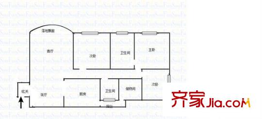 協(xié)信天驕俊園 3室 戶型圖