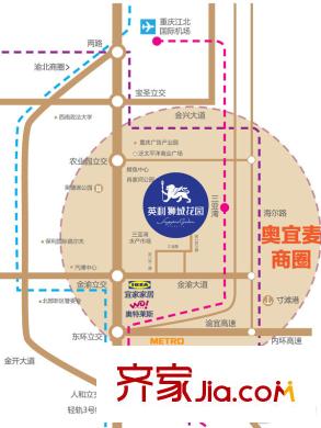 英利獅城花園區(qū)位圖
