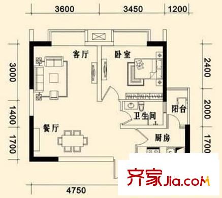 北城旺角 戶型圖