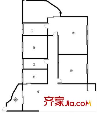 翠湖柳岸 3室 戶型圖