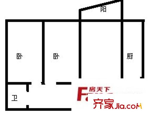 翠湖柳岸 2室 戶型圖
