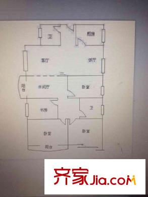 加州城市花園 4室 戶型圖