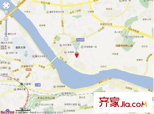 中海北濱華庭交通圖
