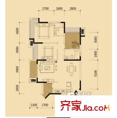 中海北濱華庭 戶型圖