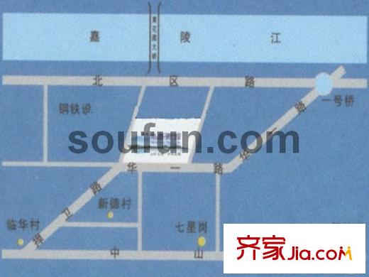 西信?洲際花園交通圖