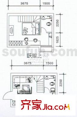 西信?洲際花園戶型圖戶型圖 1室1廳2衛(wèi)1廚