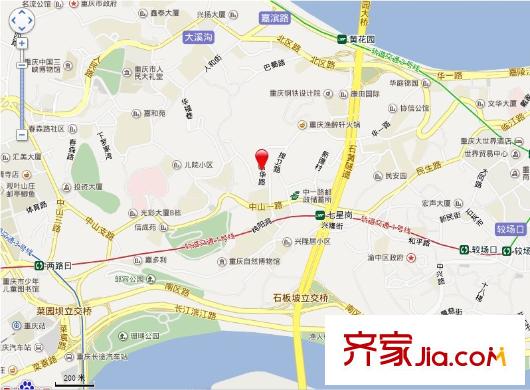 臨華路小區(qū)交通圖 